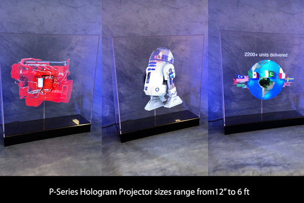 Rent a hologram for a trade show booth